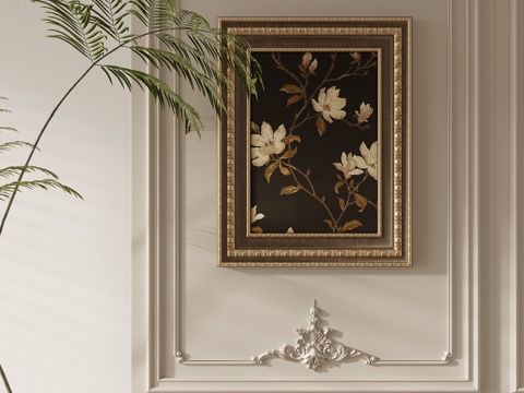 European-style Retro Flower Hanging Painting