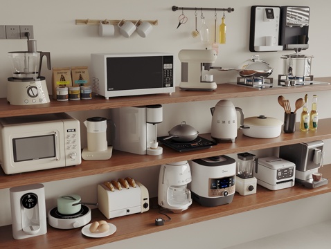 Kitchen Appliances Microwave Oven Coffee Machine Water Dispenser Bread Machine Wall Breaking Machine