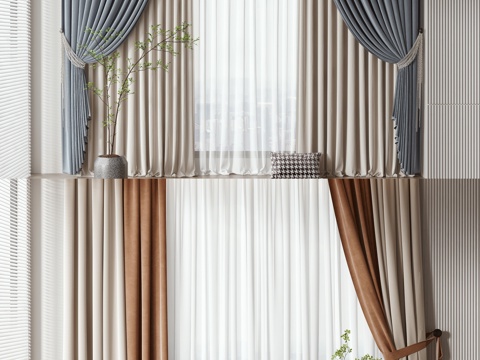 Modern Curtain Window Screen