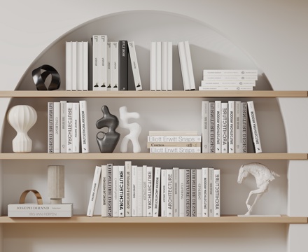 Modern ornaments, ornaments, books, books, furnishings