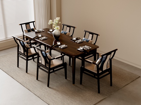 New Chinese Dining Table and Chair