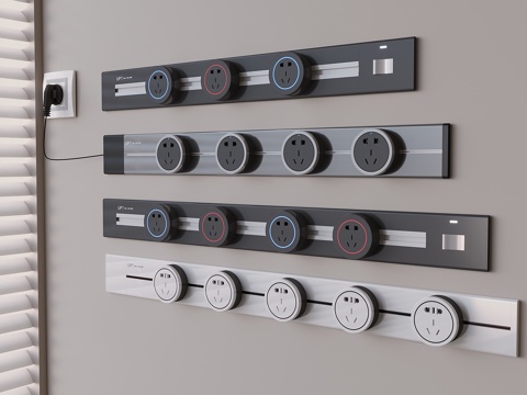 Removable rail socket panel