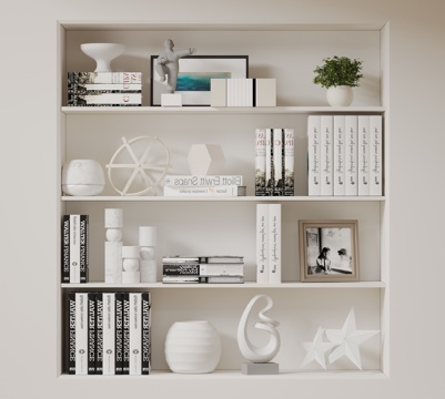 Modern ornaments, ornaments, books, books, furnishings