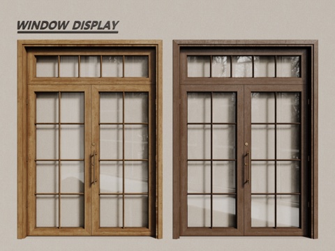 European-style windows, casement windows, wooden windows