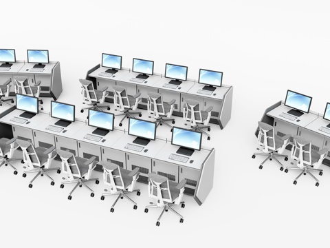 Modern Monitoring Desk Computer Table and Chair Conference Table