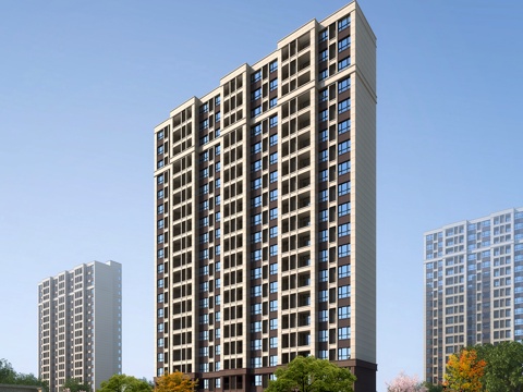 Appearance of high-rise residential buildings