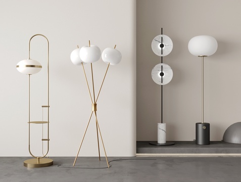 French floor lamp spherical floor lamp metal floor lamp