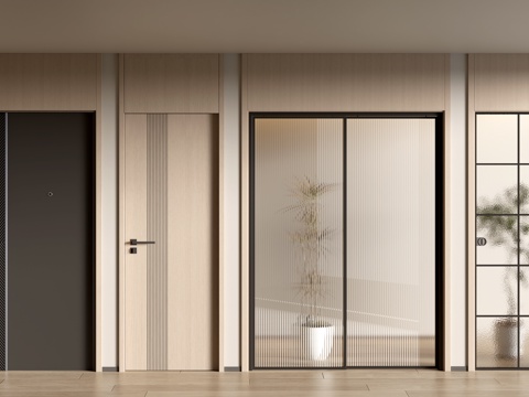 Modern Single Door Bedroom Door Entry Door