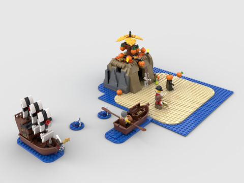 Lego LEGO Toys Building Blocks Island Pirates Sailing Building Blocks Toys