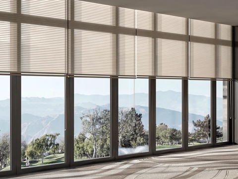 Venetian blinds Shangri-La curtain floor-to-ceiling window