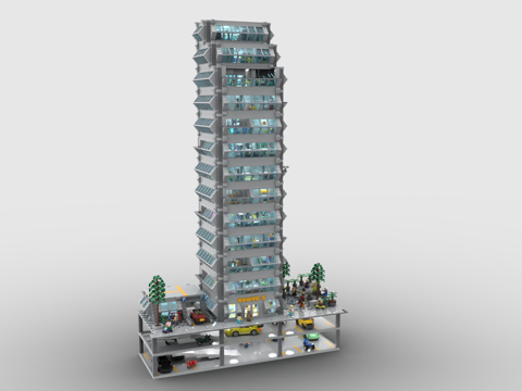 LEGO toy skyscraper building blocks