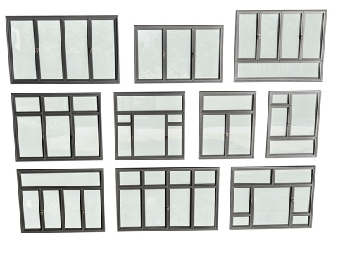 modern windows floor-to-ceiling windows balcony windows bedroom windows sliding windows