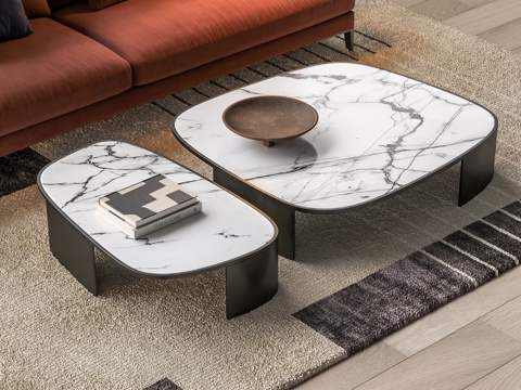 Poliform minimalist coffee table mother coffee table marble coffee table