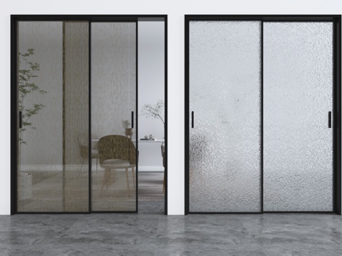 Modern glass door sliding door wire glass sliding door