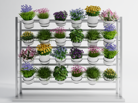 Floriculture Small Potted Plant Pot Flower Rack