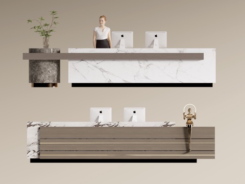 Modern Company Front Desk Service Desk