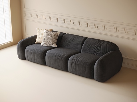 French-style multi-person sofa sofa