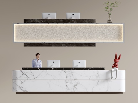 Modern Company Front Desk Service Desk