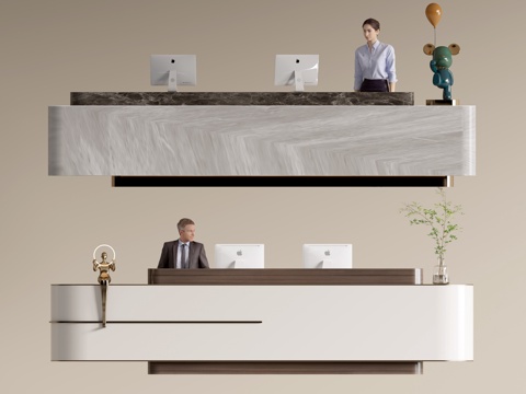 Modern Company Front Desk Service Desk