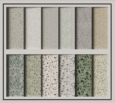 Modern stone terrazzo