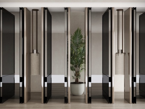 modern partition DiningRoom partition door glass partition