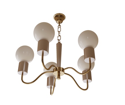 French multi-head chandelier