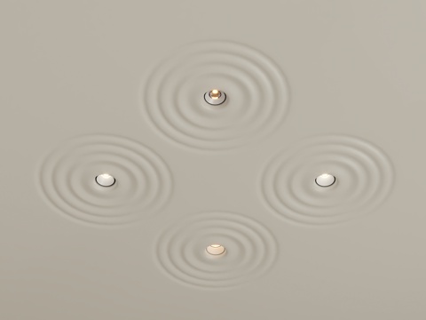 Modern water ripple Downlight