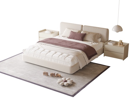 Cream Style double bed