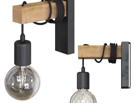 Industrial wind wall lamp