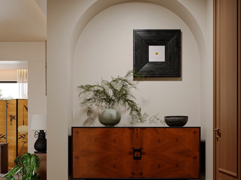 Mid-century Style porch cabinet