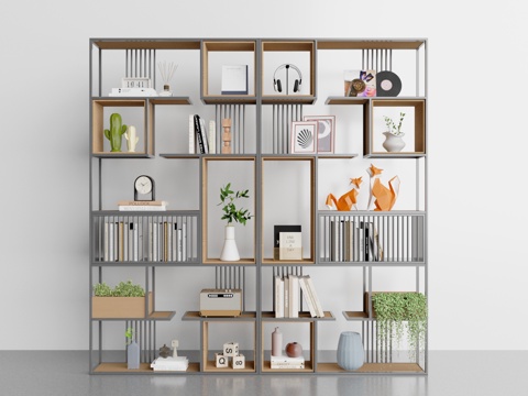 Modern Storage Rack Decorative Shelf Bookshelf