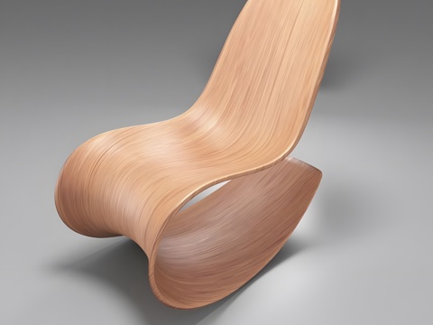 Solid Wood Rocking Chair Lounge Chair