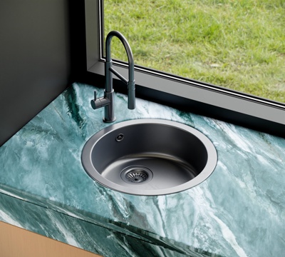 Modern round sink