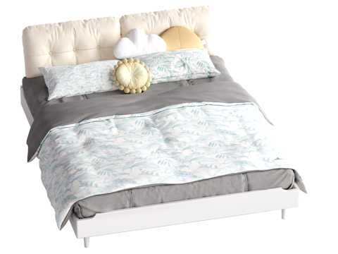 Cream Style double bed