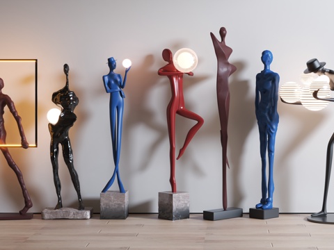 Modern indoor sculpture lamp floor sculpture ornaments