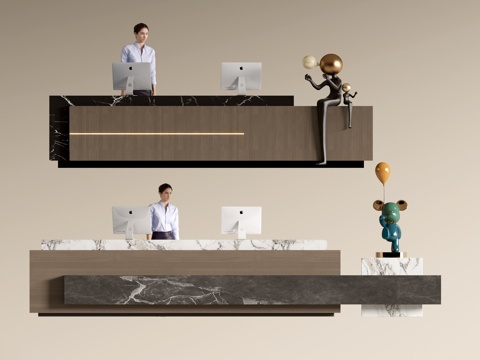 Modern Company Front Desk Service Desk