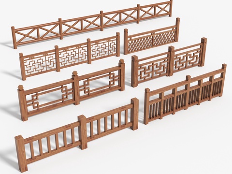 Chinese Wooden Railing Fence Fence Fence