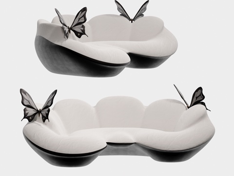 Modern curved shaped sofa