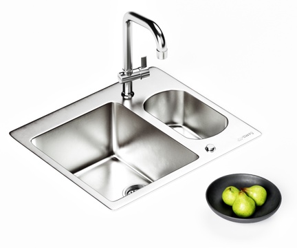 Modern stainless steel sink vegetable sink fruit tray