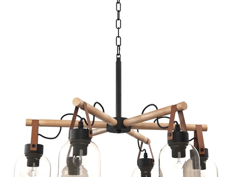 Nordic multi-head chandelier