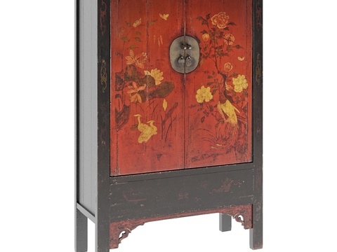 Chinese-style bucket cabinet high-foot cabinet