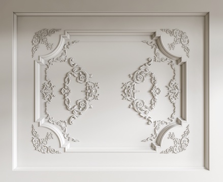 European-style carved lamp panel ceiling