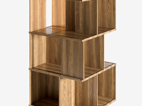 Log Style bookshelf