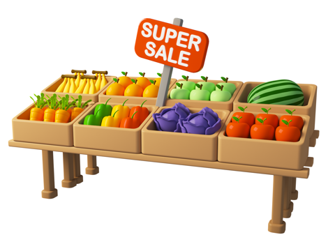 Cartoon Fruit Stall Cartoon Fruit Food Theme Cartoon Fruit