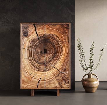 Wabi-sabi Style Entrance Cabinet