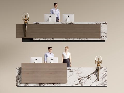 Modern Company Front Desk Service Desk