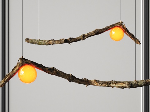 Quiet dead tree chandelier