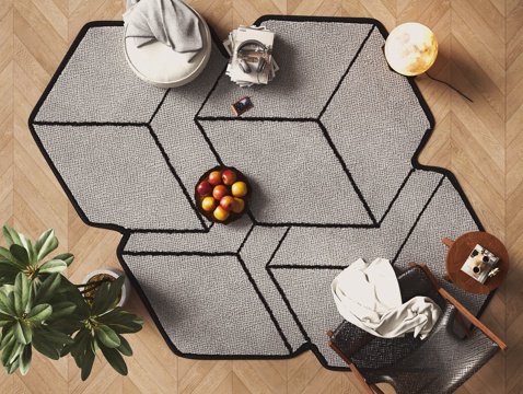 modern shaped carpet