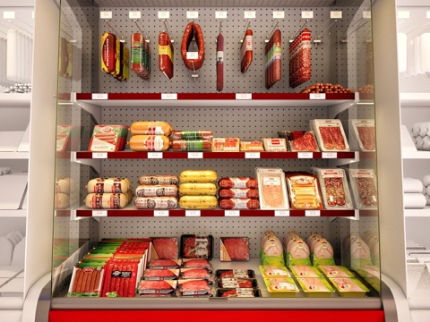 refrigerated display cabinet meat