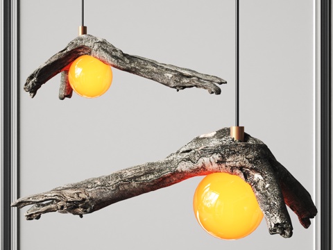 Quiet dead tree chandelier